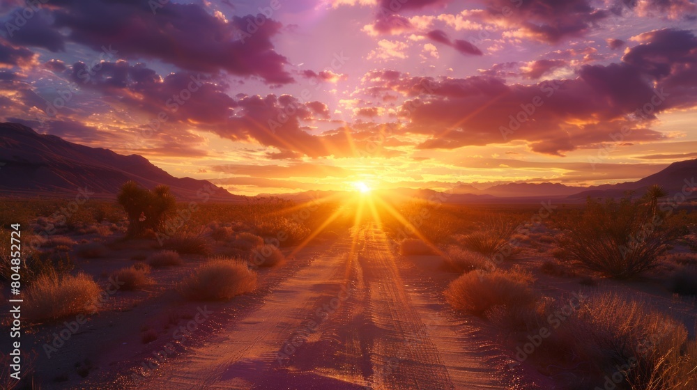 Cosmic Splendor: A picturesque sunset casting its warm hues amidst a sky adorned with fluffy clouds and a dazzling array of stars. Cosmic Splendor: A picturesque sunset casting its warm hues amidst a sky adorned with fluffy clouds and a dazzling array of stars.