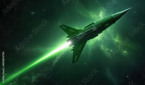 space rocket in space