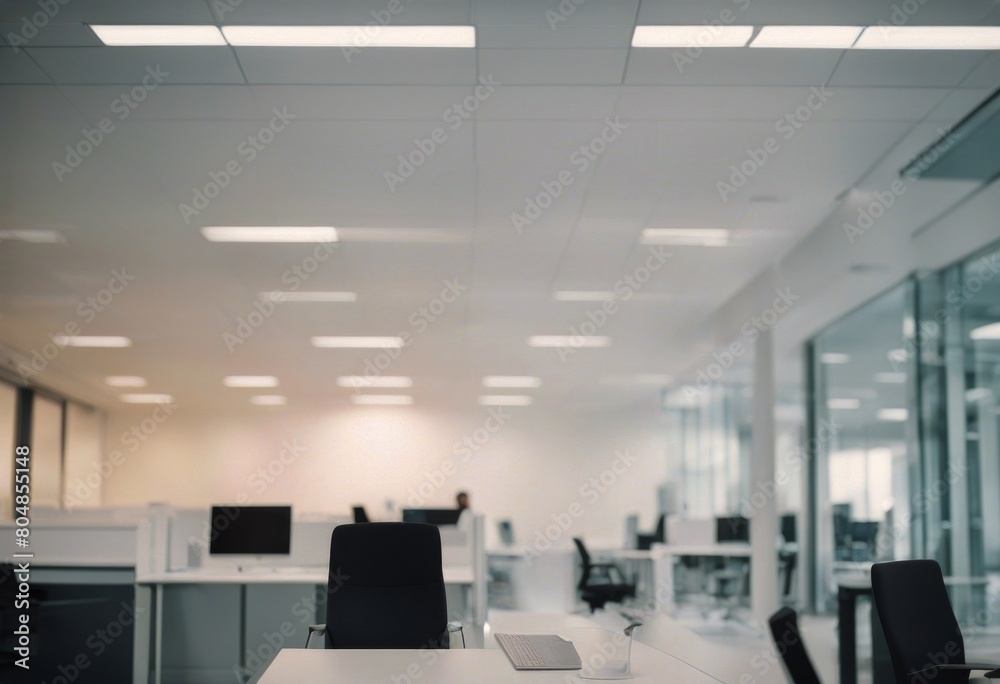 office background cleared Blurred White