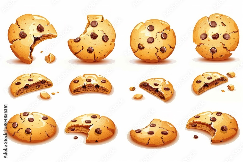 Gourmet Cookie Extravaganza: A tantalizing display of cookies, each ...