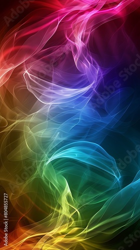 Colorful Abstract Wave Design Perfect for Phone Wallpaper