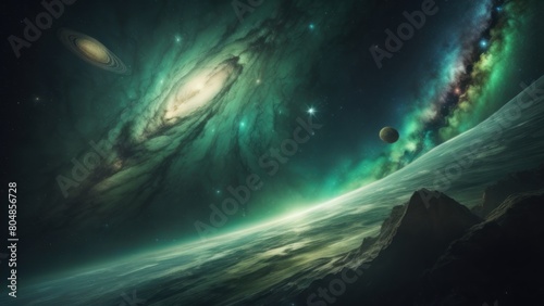 3d rendered illustration of a planet or planet in space or earth and space or blue print planet earth or wallpaper planet 4K