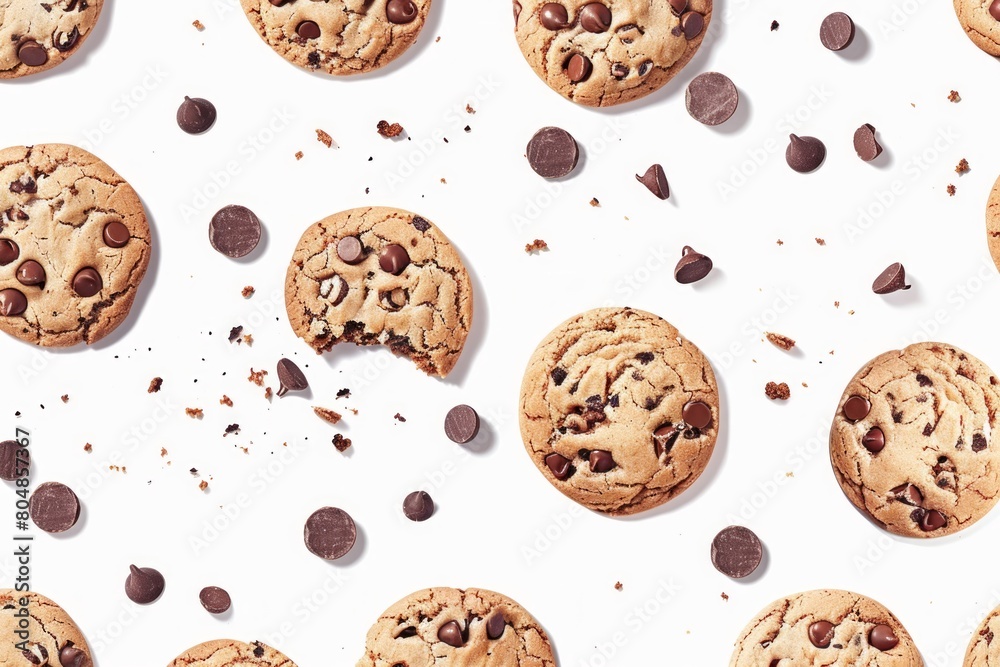 Mesmerizing display of cookies arranged in an intricate overlapping pattern. A treat for the eyes and taste buds. Mesmerizing display of cookies arranged in an intricate overlapping pattern. A treat for the eyes and taste buds.