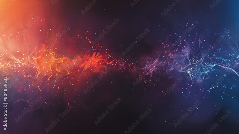 Fototapeta premium An abstract painting in vibrant colors