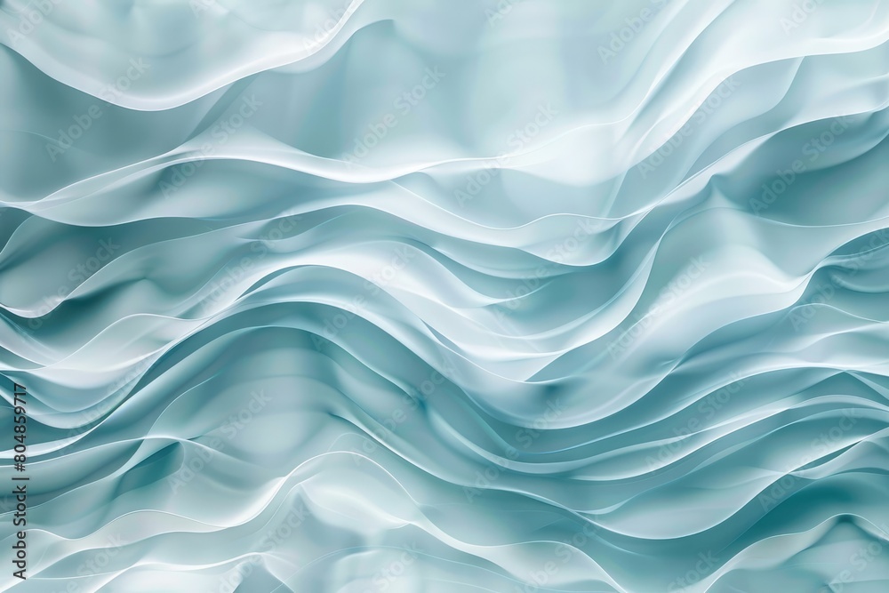 Fototapeta premium abstract blue background with smooth wavy lines