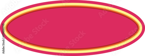 oval text box frame border