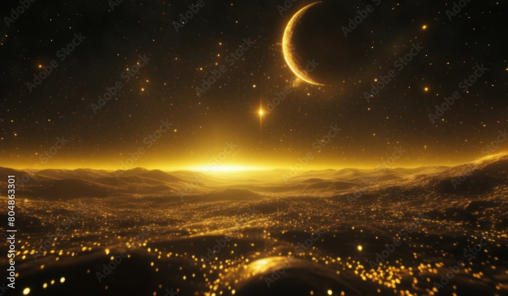 Naklejka premium the sun and the earth