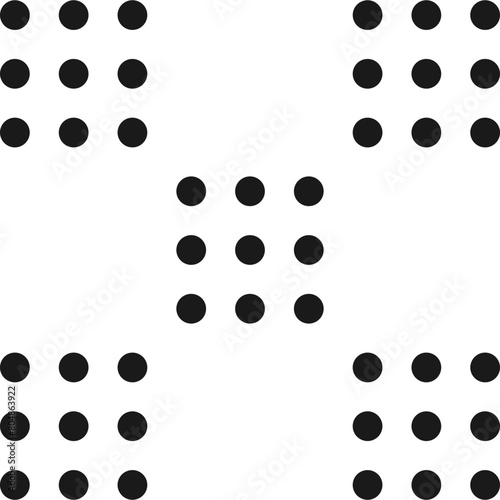 Geometric Doted Dot Shape