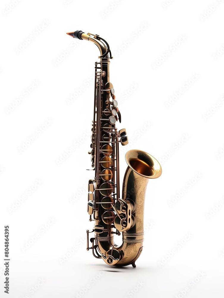 Obraz premium Sax isolated on transparent background