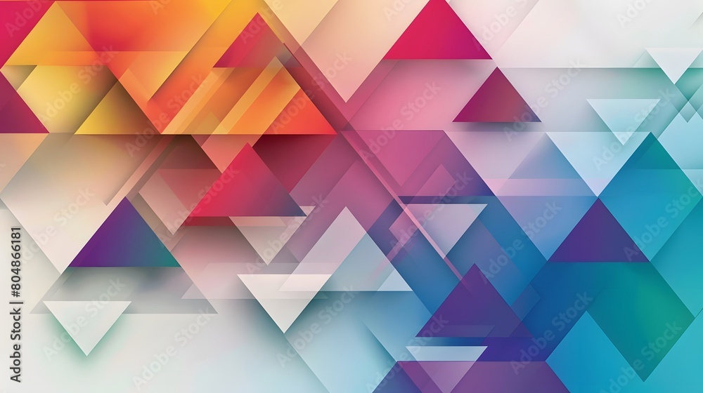 Obraz premium Triangle pattern composition, abstract background with copy space