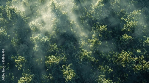 Forest Skylight: Bathed in Daytime Glow