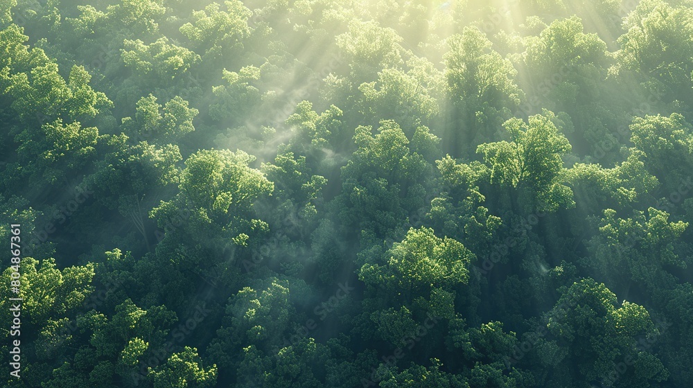 Forest Skylight: Bathed in Daytime Glow Forest Skylight: Bathed in Daytime Glow