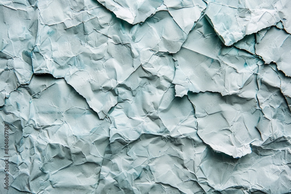 Fototapeta premium Worn Elegance: A Mesmerizing White Paper Revealing its Beauty through Wrinkles and Creases