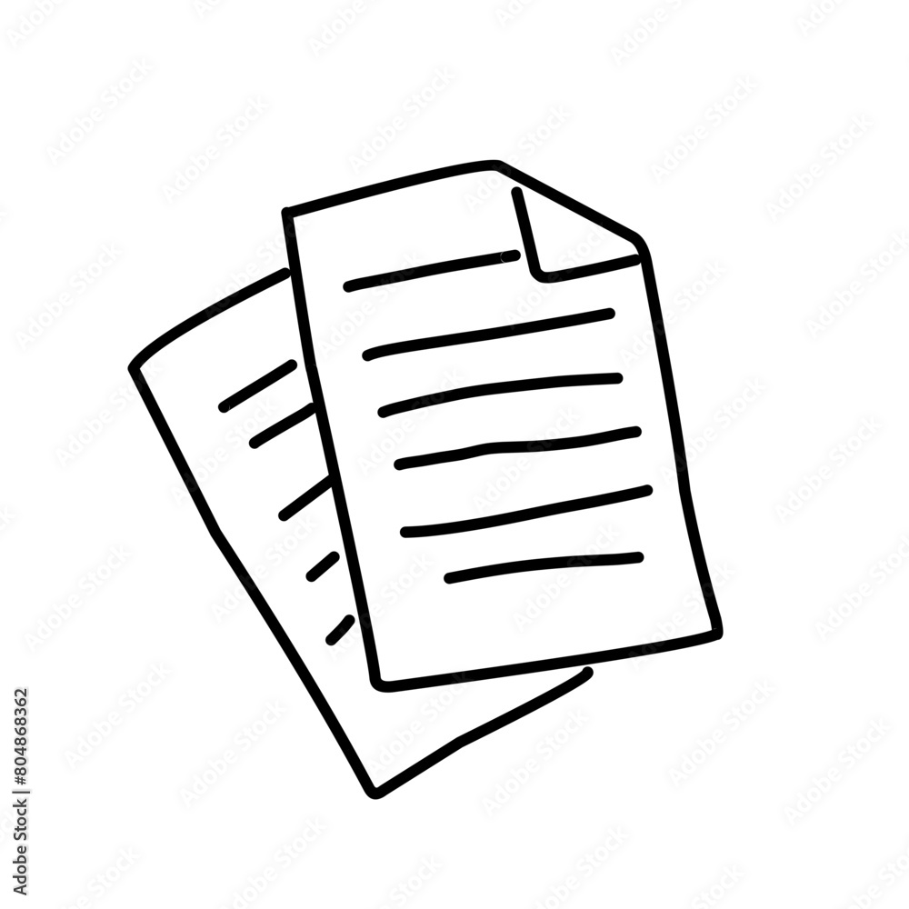 memo paper sheet illustration