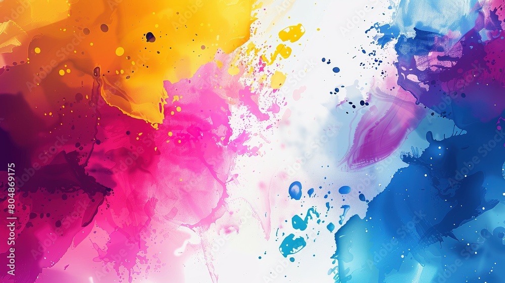 Fototapeta premium Chromatic Ink Explosion: Abstract Vibrations