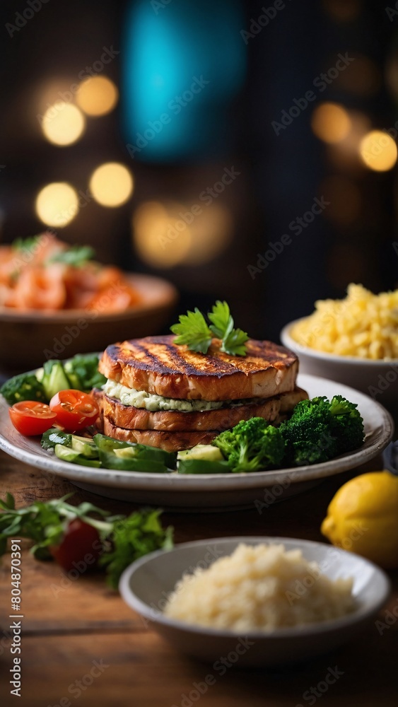 grilled chicken beef with vegetables grilled chicken beef with vegetables