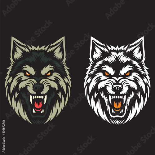 wolf vector logo