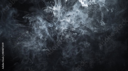 Ink and Shadows: A Striking Monochrome Photograph of Smoke, Embracing the Drama of Dark Tones and Billowing Whispers