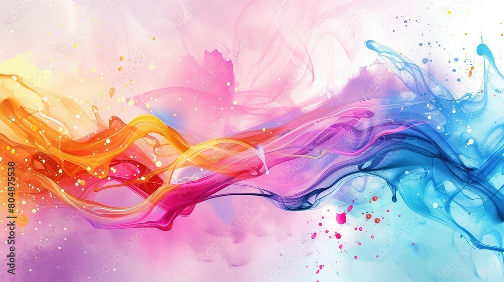 Ink Kaleidoscope: Abstract Color Symphony Ink Kaleidoscope: Abstract Color Symphony