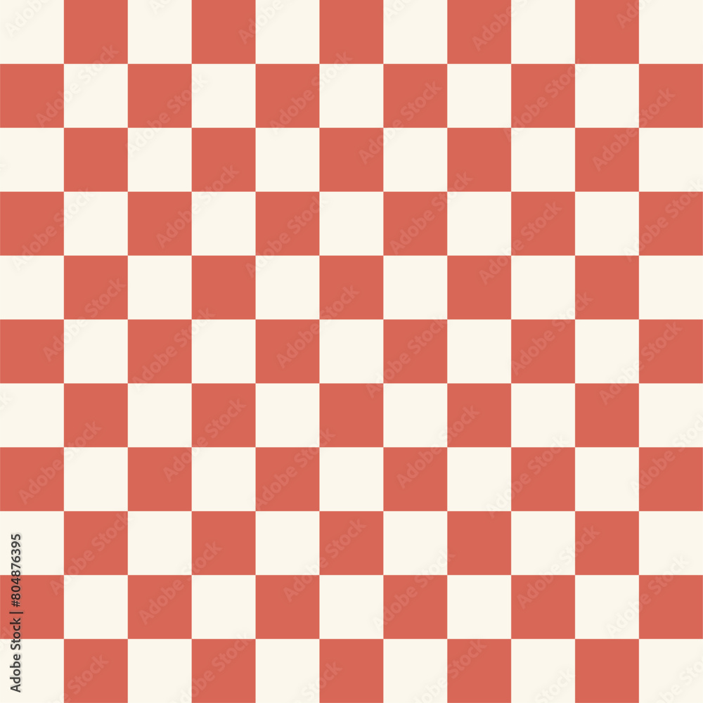 Abstract Pattern Art Elegance of Red and White Checks Abstract Pattern Art Elegance of Red and White Checks