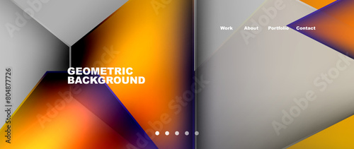 A geometric background featuring various triangles in electric blue hues. Perfect for publication designs, electronic devices, or display gadgets