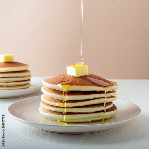 Pancakes for breakfast thats how I start my day photo