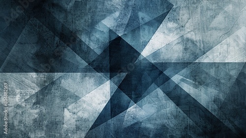 Abstract background blue colors in triangle lines concept.