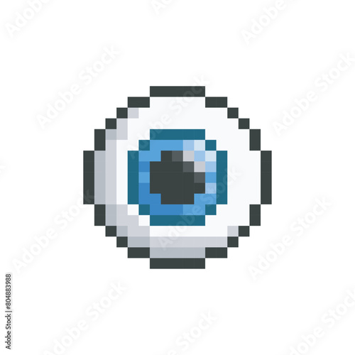Blue eye, pixel art organ