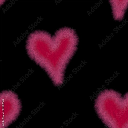 heart of hearts seamless abstract pattern background fabric fashion design print wrapping paper digital illustration art texture textile wallpaper apparel image 