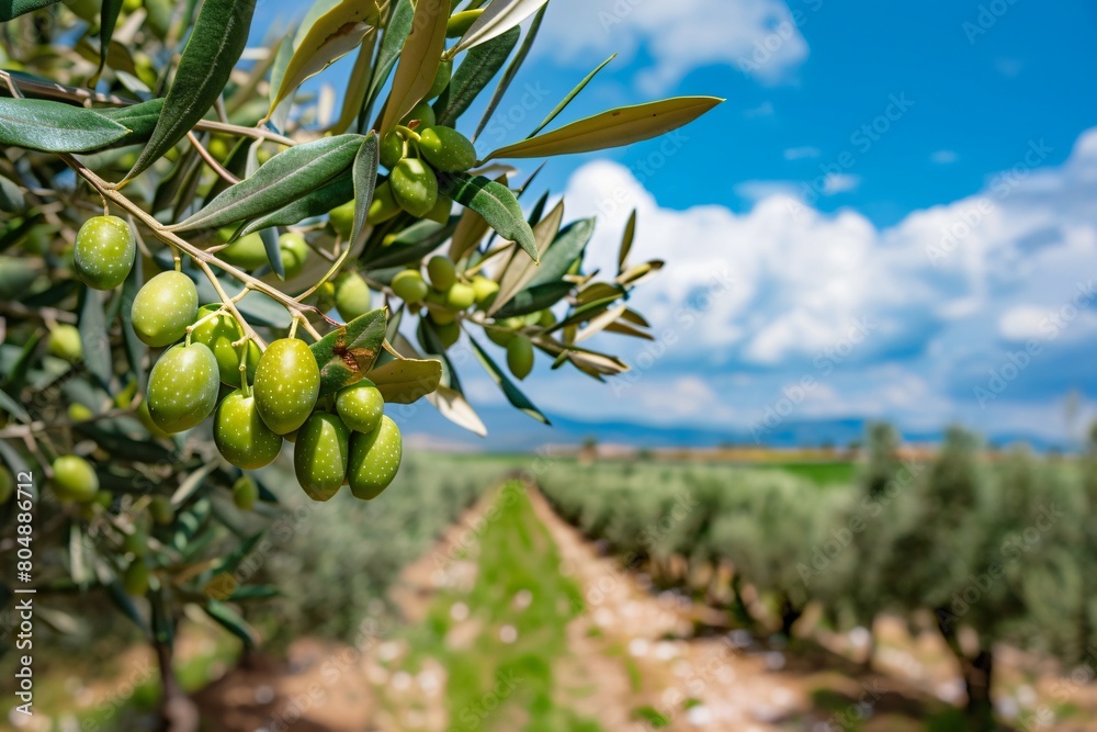 olive tree with olives