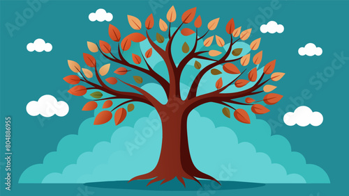A tree with strong thick branches representing my longterm aspirations while smaller more delicate branches represent my shortterm goals that lead.