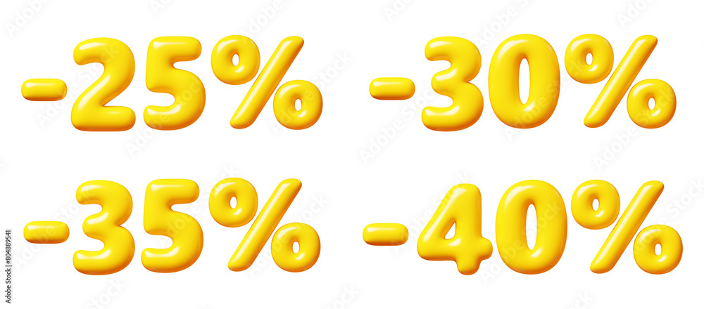Balloon number with percent sign for sale concept. 3d render illustration Balloon number with percent sign for sale concept. 3d render illustration