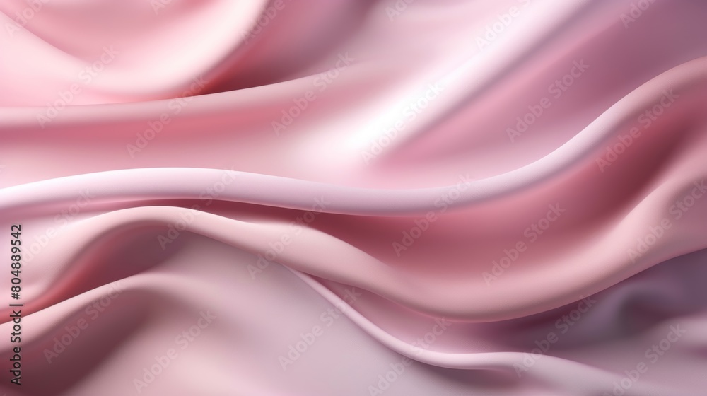 Obraz premium Detailed view of soft pink fabric with a blurred background