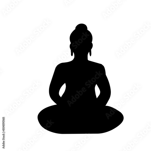 silhouette of buddha