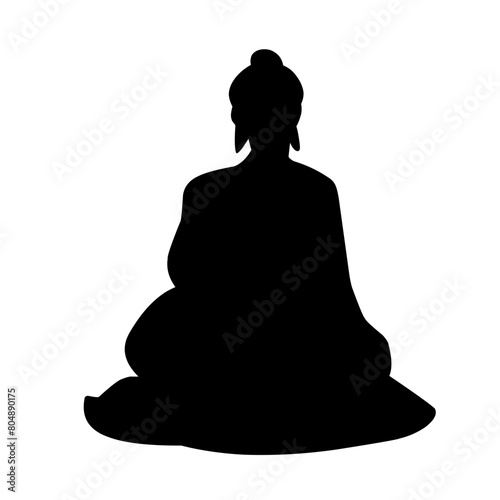 silhouette of buddha