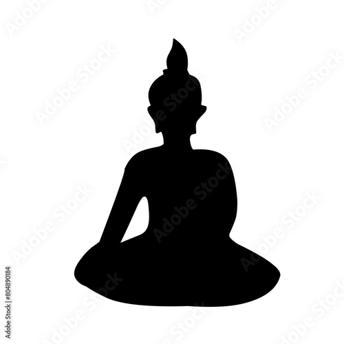 silhouette of buddha