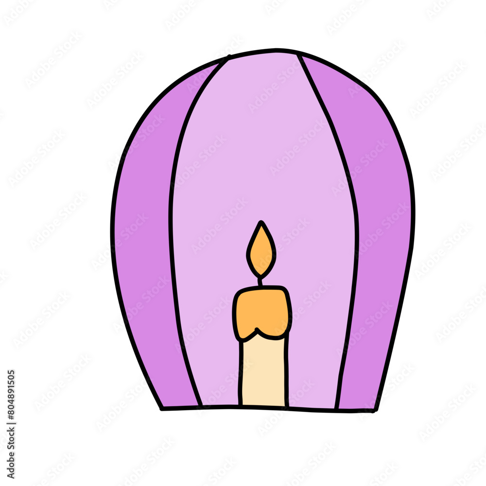 Vesak Day Buddhism Icons Set Vector