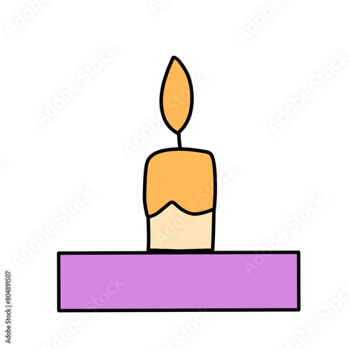 Vesak Day Buddhism Icons Set Vector