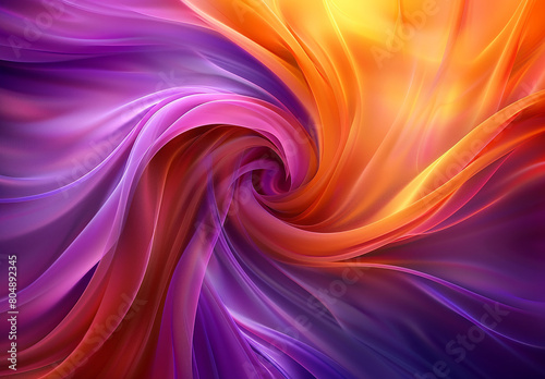 Creative Arrangement Of Vibrant Flow Of Hues And Gradients For Subject