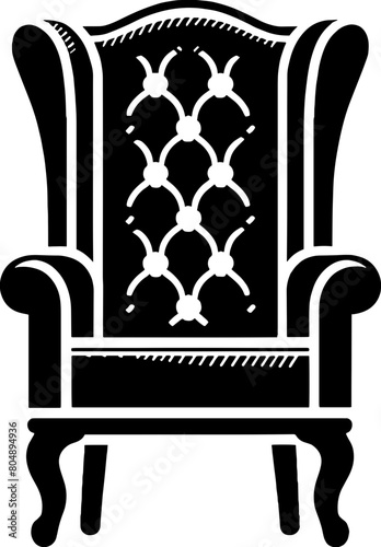 Wingback chair furniture icon 4