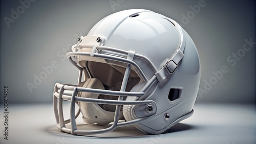 Redefining Modern American Football Helmets with Sleek White Design
