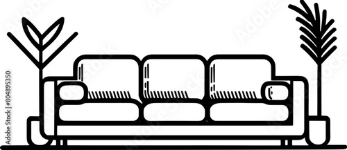 Sectional sofa furniture icon 5
