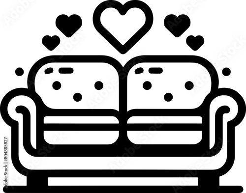 Loveseat furniture icon 10