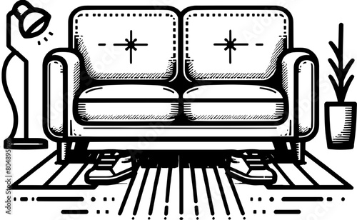 Loveseat furniture icon 1