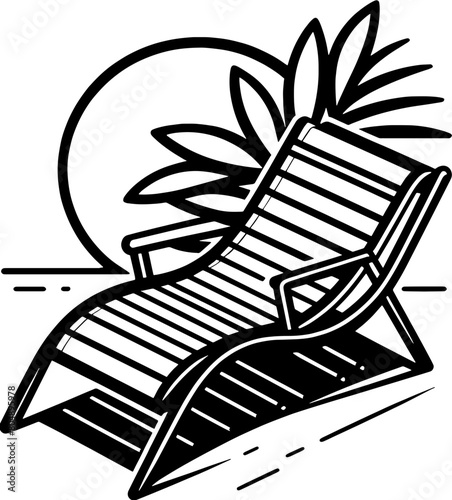 Lounge chair furniture icon 7