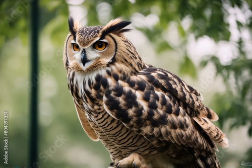 'bubo owl eagle bengalensis bengali bird of prey feather black-and-white eye orange wing beak bengal closeup ecology conservation face india indian natural nature stare'