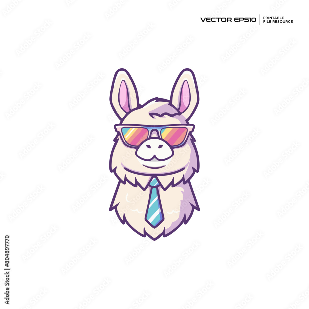 cute alpaca boss, businessman, character, mascot, logo, design, illustration, eps 10 cute alpaca boss, businessman, character, mascot, logo, design, illustration, eps 10