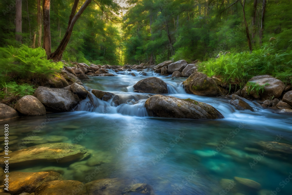 Fototapeta premium A landscape of a forest