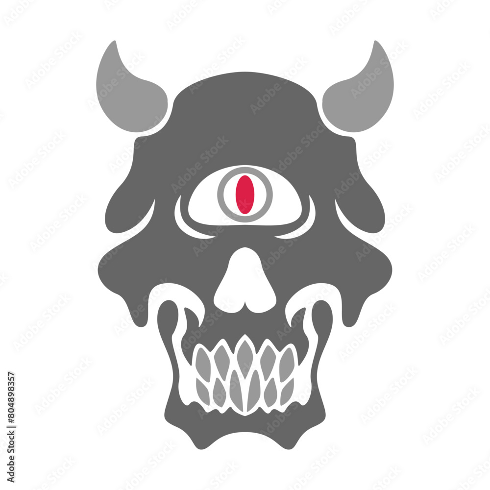 Obraz premium Skull logo icon design
