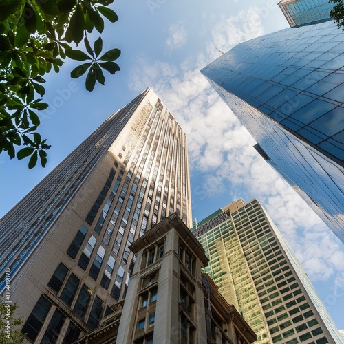 Looking up at the Seagram Building, a modernist landmark photo